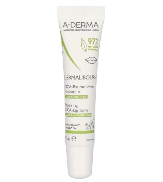 A-Derma Dermalibour+ Repairing Cica-Lip Balm 15 ml